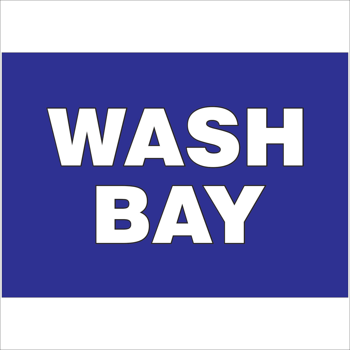 Wash Bay Sign 1150