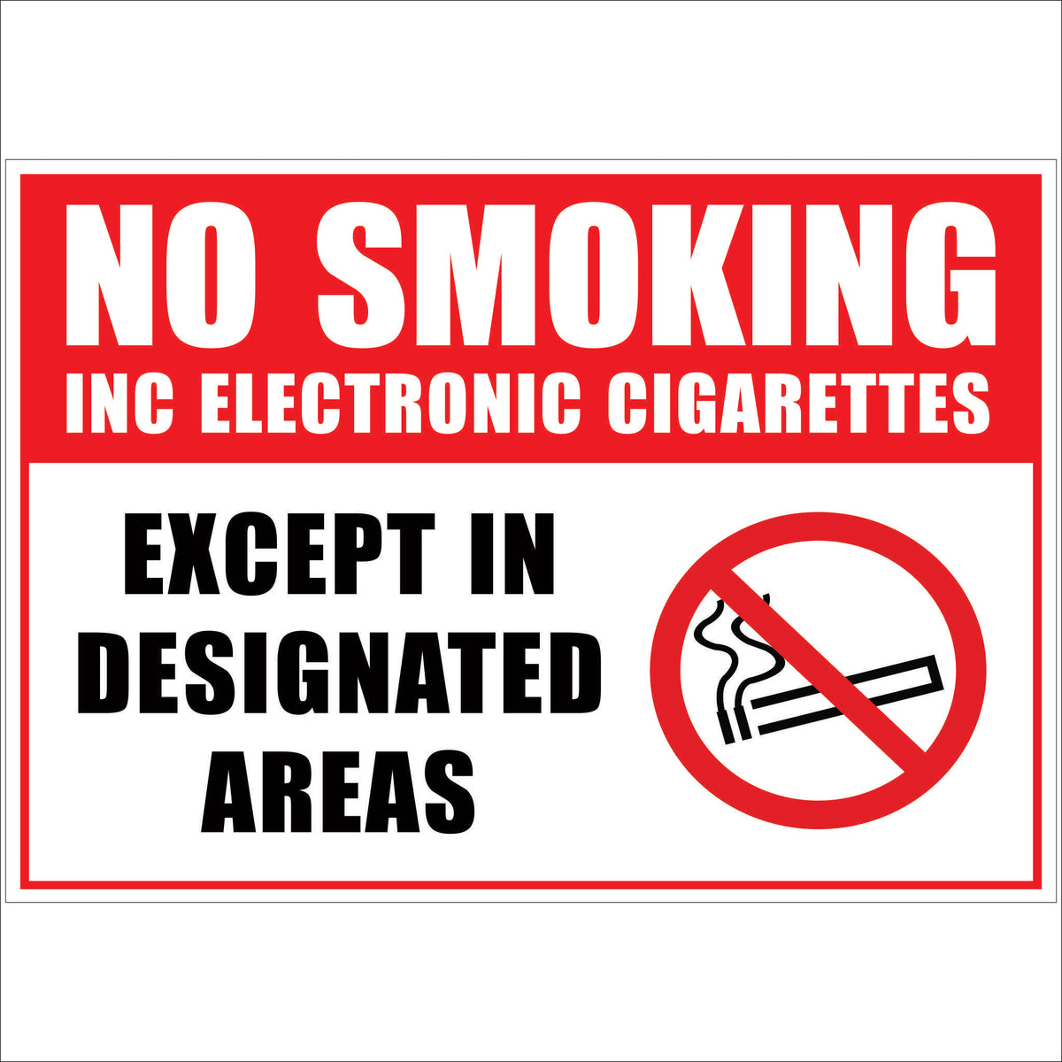 No Smoking Signs