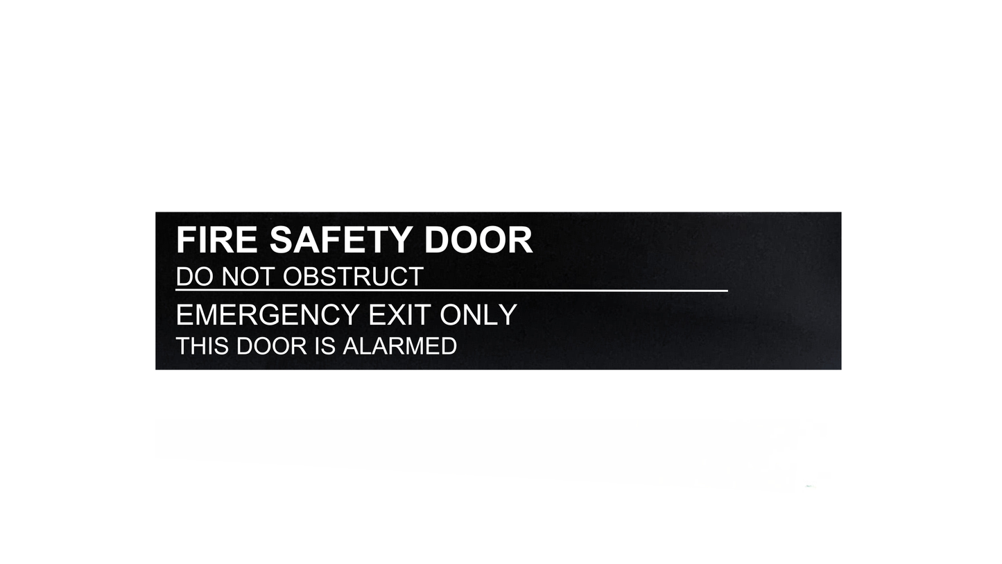 Fire Safety Door Sign