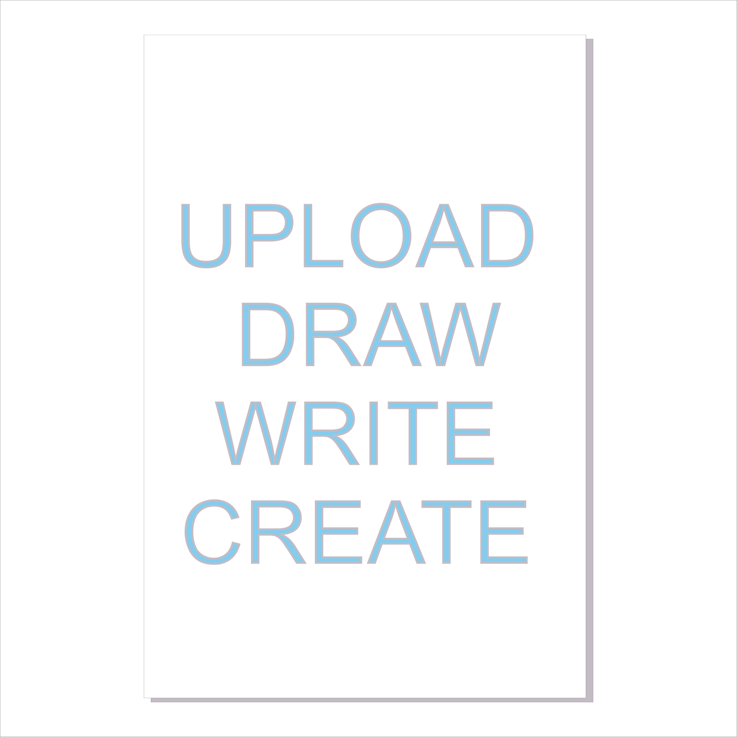 Blank Canvas Portrait