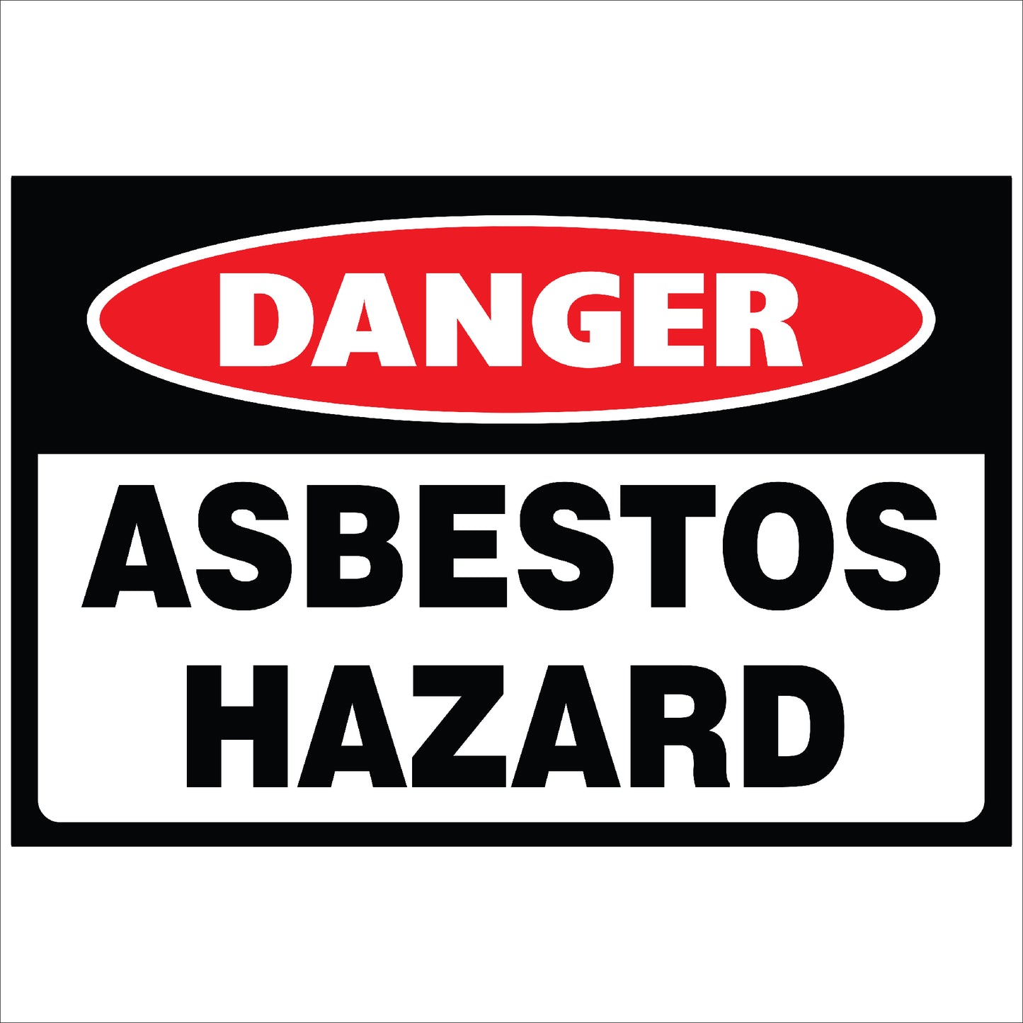 Danger Asbestos Sign | High Visibility & Durable Warning Sign