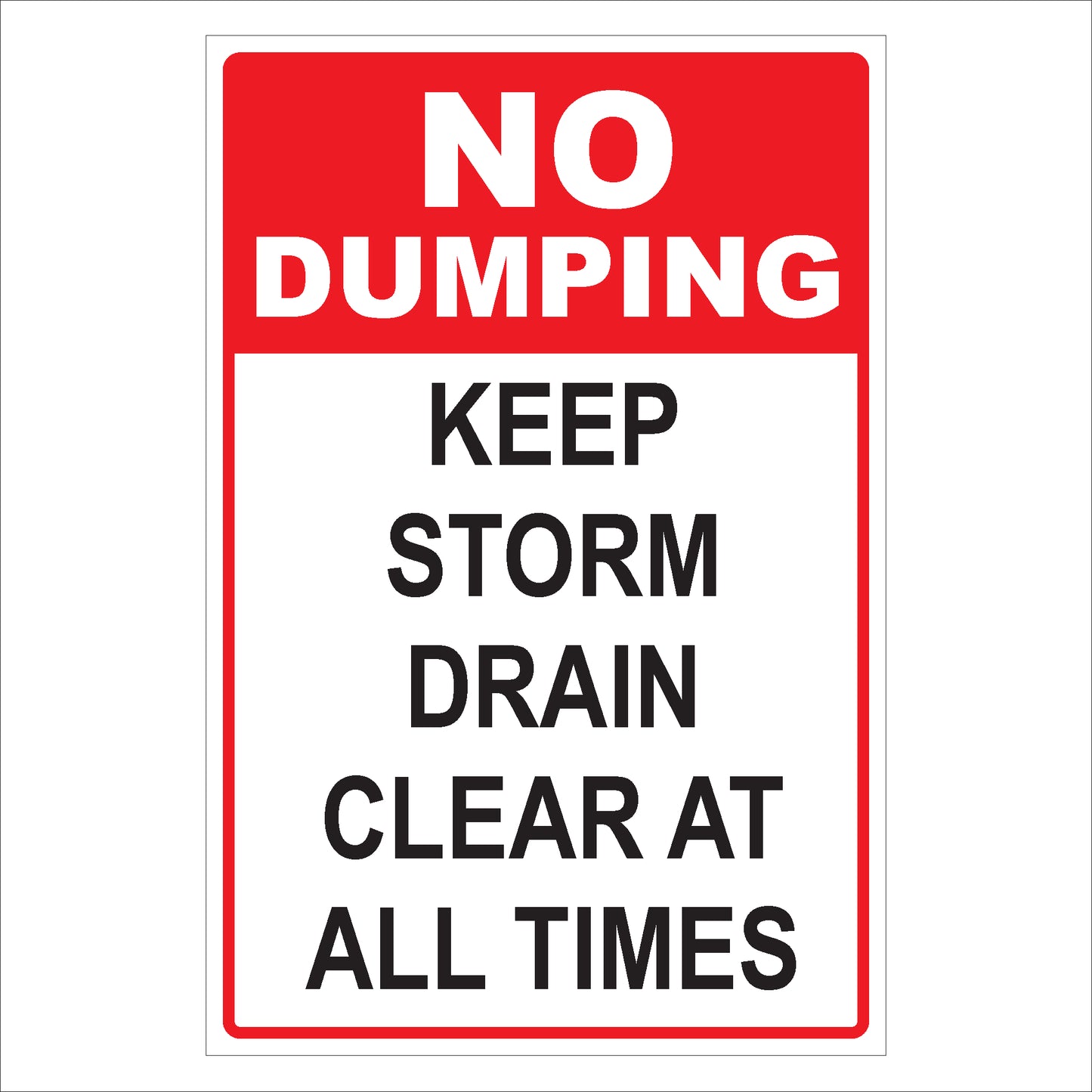 No Dumping Sign | High Visibility & Durable Environmental Notice