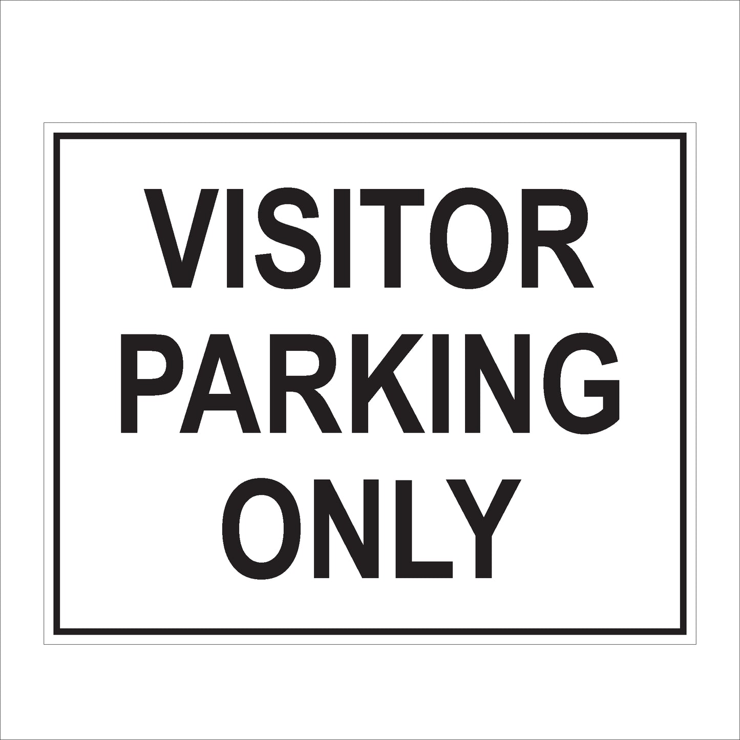 Visitor Parking Sign 2 | High Visibility & Durable Parking Designation Notice