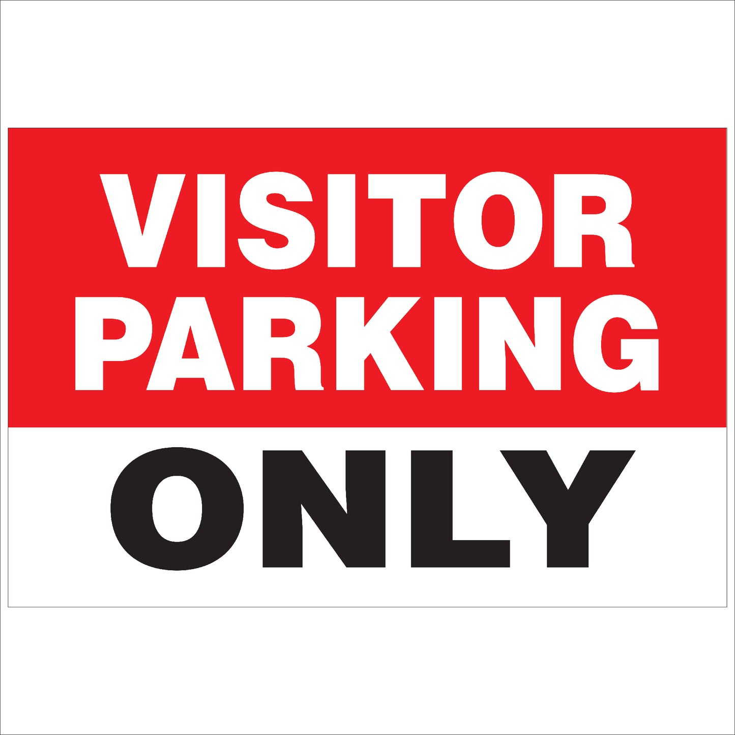 Visitor Parking Sign 3 | High Visibility & Durable Parking Designation Notice