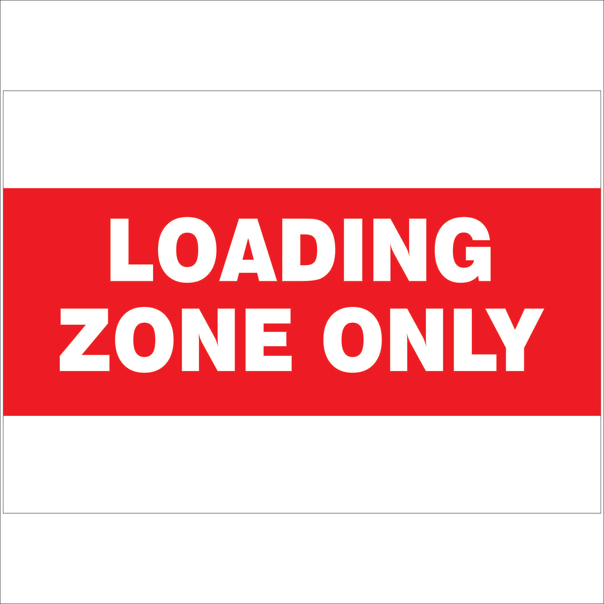 Loading/delivery sign 1170