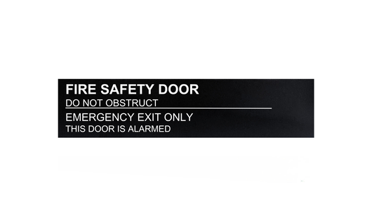 Fire Safety Door Sign