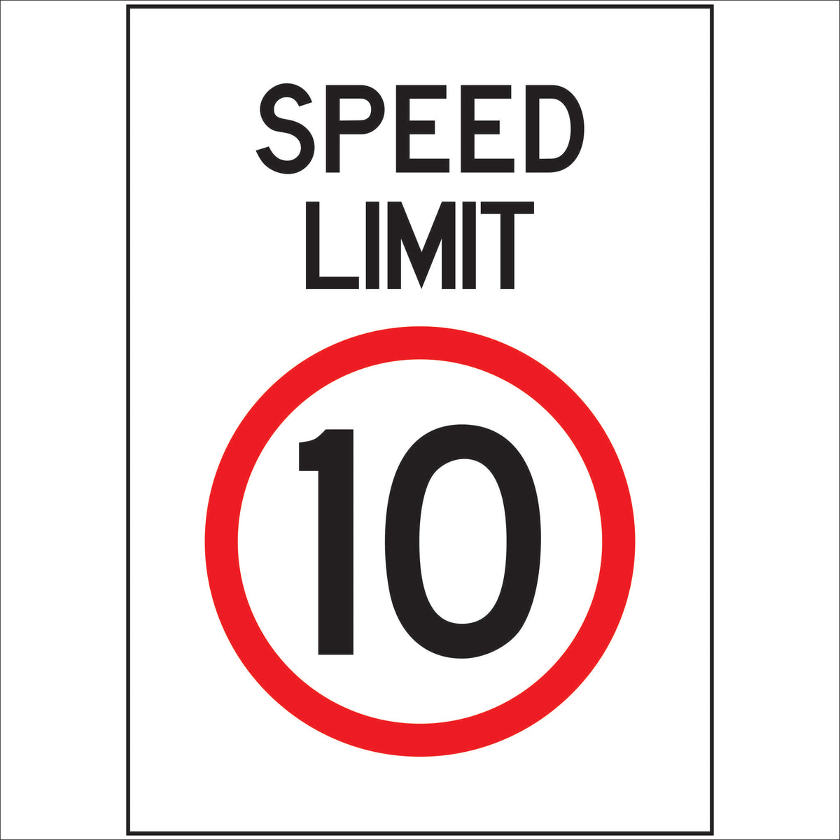 Speed limit signs