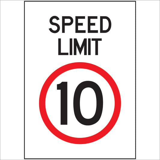 Speed limit signs