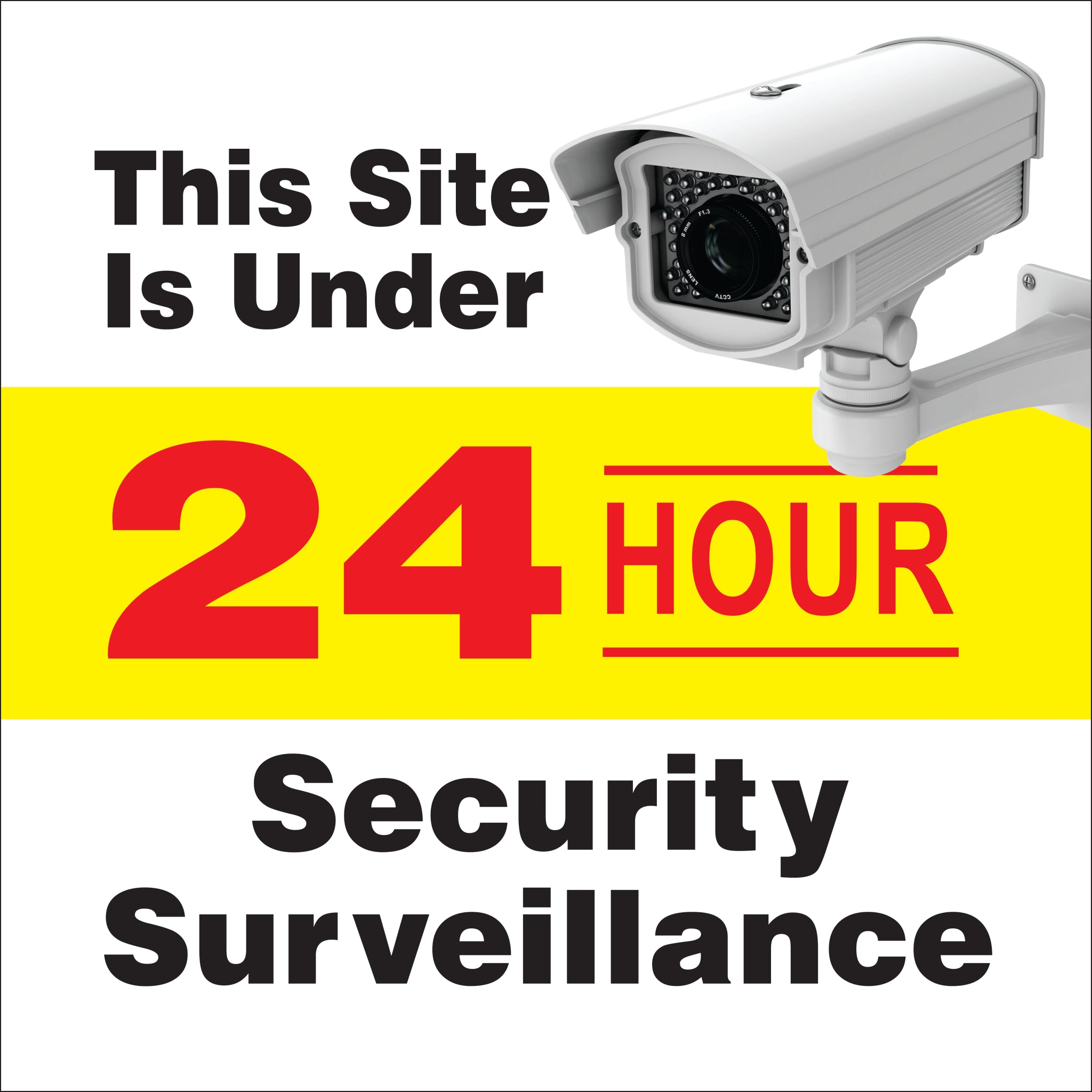 CCTV Surveillance Sign | High Visibility & Durable Security Alert ...