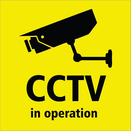 Warning Surveillance Cameras in Operation Sign | Clear & Durable Security Alert