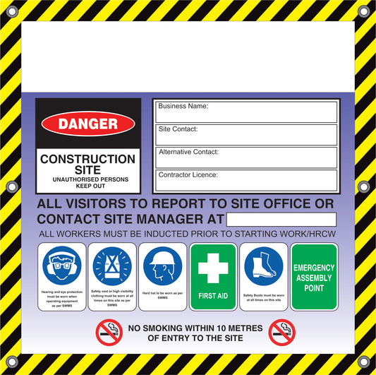 Builders Construction Sign | Professional & Durable Site Safety Signage