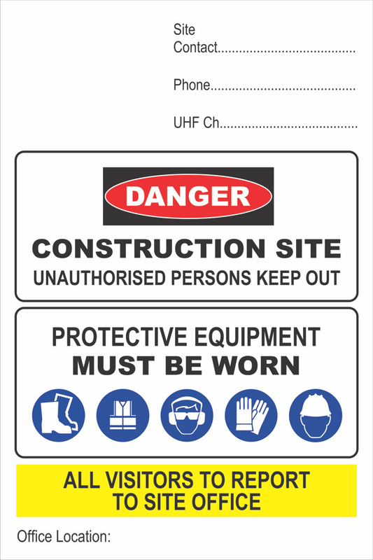 Construction Sign Customize