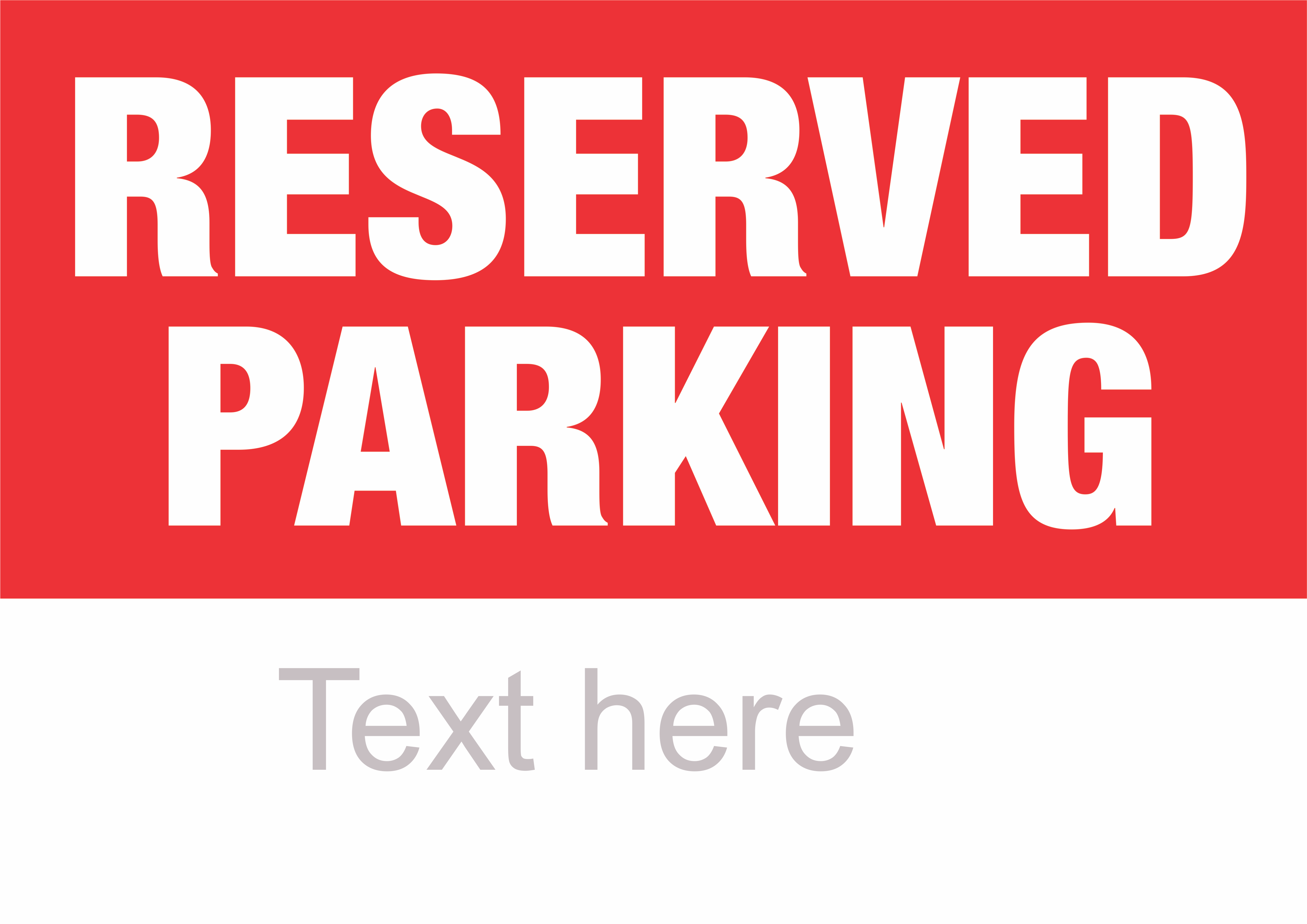 Reserved Parking. Insert Your name & logo – Sign Machine