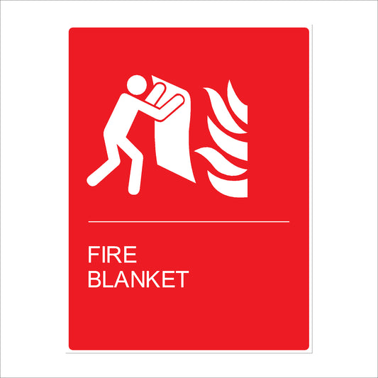 Fire Blanket Sign | High Visibility & Durable Fire Safety Indicator