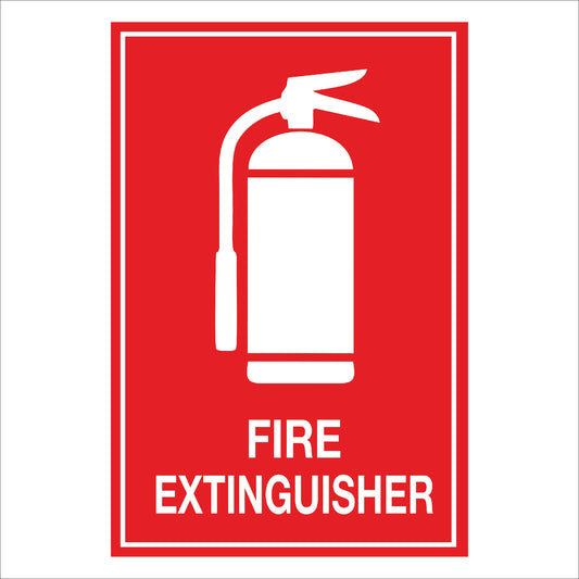 Fire Extinguisher Sign | High Visibility & Durable Safety Alert - Version 1