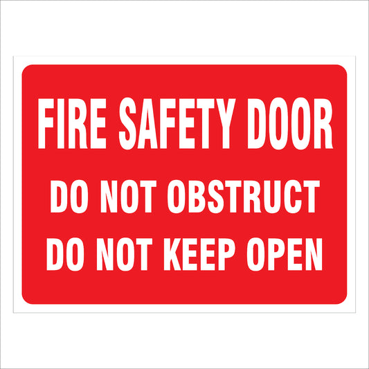 Fire Safety Door Sign | High Visibility & Durable Safety Indicator