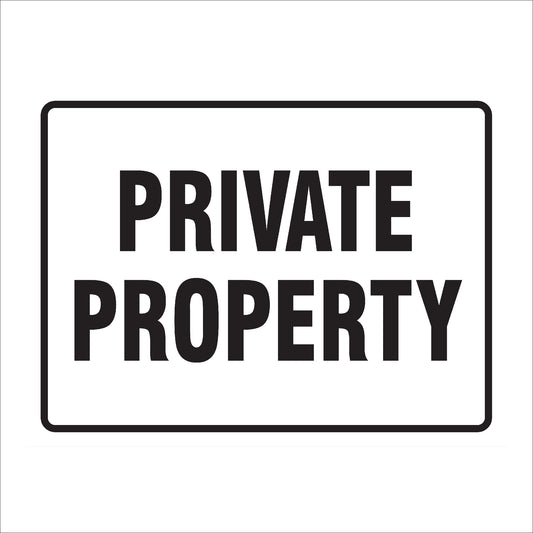 Private Property Sign | High Visibility & Durable Trespassing Deterrent