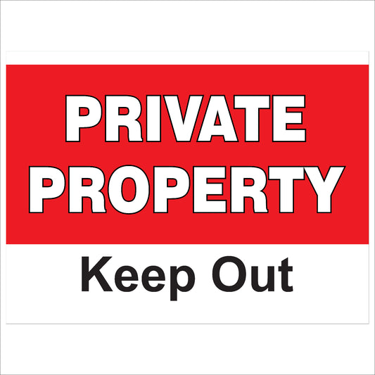 Private Property, Keep Out Sign | High Visibility & Durable Access Restriction Notice